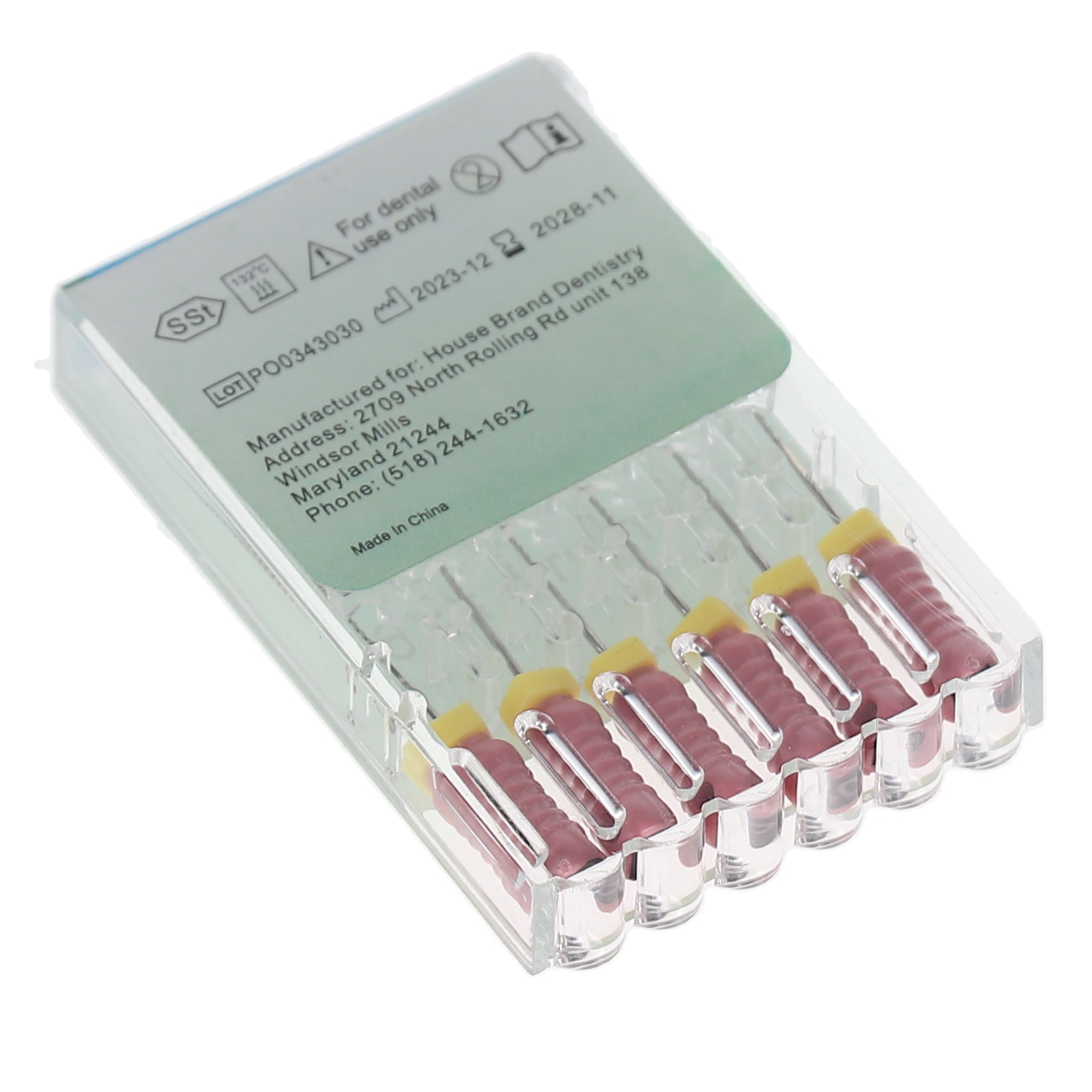 House Brand Dentistry 400117 HSB Endodontic K-Files 25mm #06 Pink Stainless Steel 6/Pk House Brand Dentistry 400117 HSB Endodontic K-Files 25mm #06 Pink Stainless Steel 6/Pk